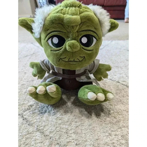 Disney‎ Star Wars Yoda 10" Inch Plush Big Feet Cuddle Soft Stuffed Toy Jedi - Picture 1 of 7